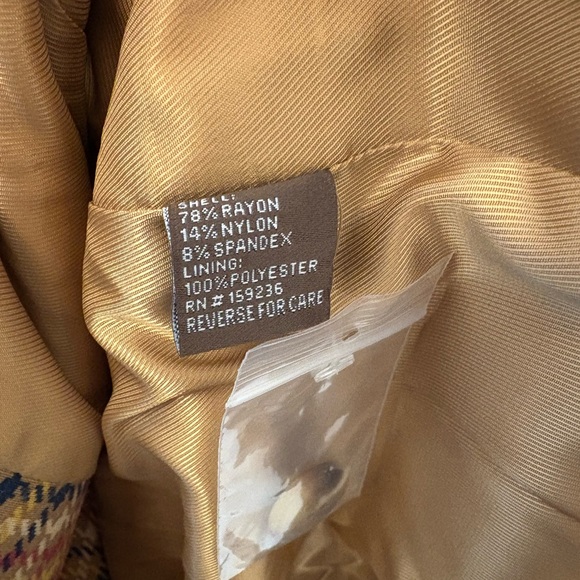 J. McLaughlin Aubrey Plaid Blazer Jacket Catalina Cloth | Size Small NWT - Picture 4 of 6